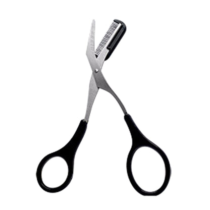 Eyebrow Trimmer Scissor with Comb Female Male Eyebrow Eyelash Scissors Safety Stainless Steel