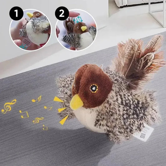 Sound Bird Toy Cat Feather Toys Cat Feather Toys Interactive Cat Toy With Sounds And Flapping