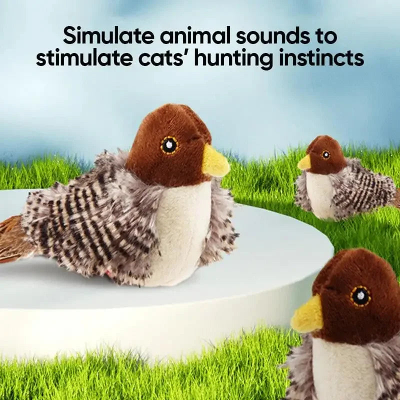 Sound Bird Toy Cat Feather Toys Cat Feather Toys Interactive Cat Toy With Sounds And Flapping