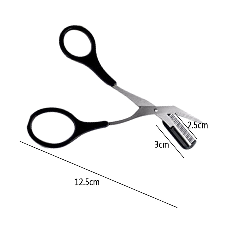 Eyebrow Trimmer Scissor with Comb Female Male Eyebrow Eyelash Scissors Safety Stainless Steel