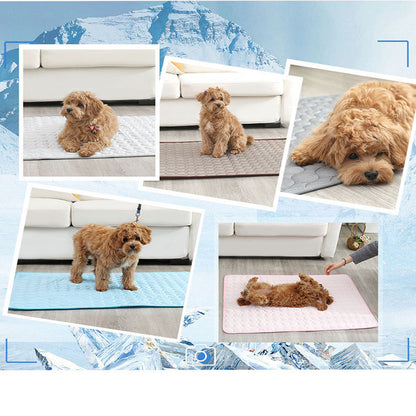 Dog Cooling Mat Summer Pad Pet Mat Bed for Dogs Cat Blanket Sofa Breathable