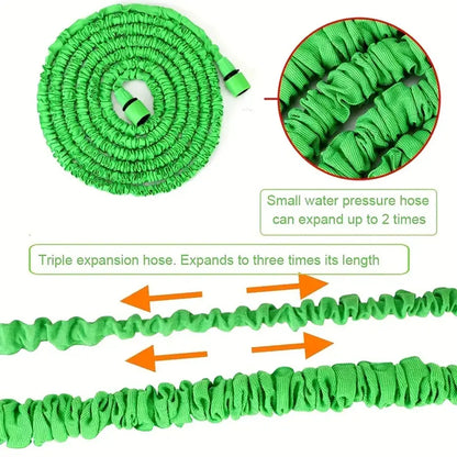 25ft Expandable Magic Hose, High-Pressure Car Wash, 7Water Spraying Functions, Water Gun, Home Garden Watering Hose