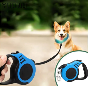 5m Dog Leash for Small Dogs Cat Automatic Retractable Durable Nylon Lead Puppy Outdoor Travel Walking Hiking Traction Rope