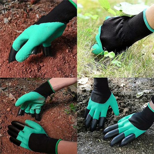 Garden Gloves With Claws - Dig, Plant, Weed & Seed Effortlessly - Protect Your Fingers & Nails