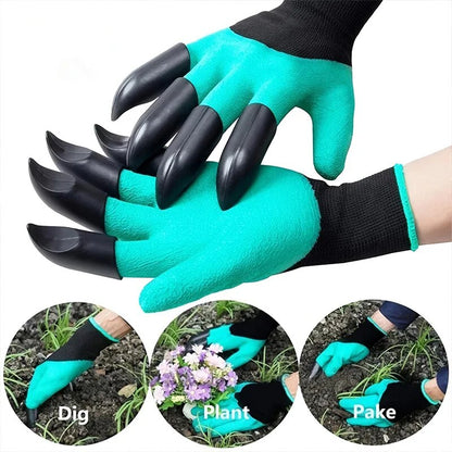 Garden Gloves With Claws - Dig, Plant, Weed & Seed Effortlessly - Protect Your Fingers & Nails