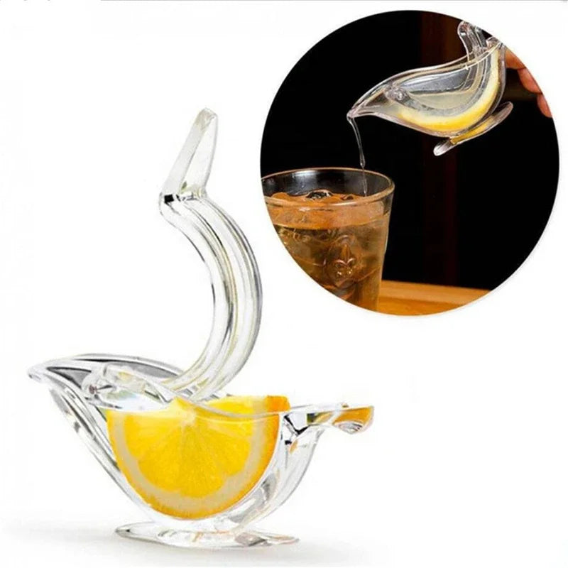 1Pc Lemon Squeezer Bird Plastic Orange Squeezer Lemon Slices Squeezer Press Juicer Clip Manual Orange Juicer