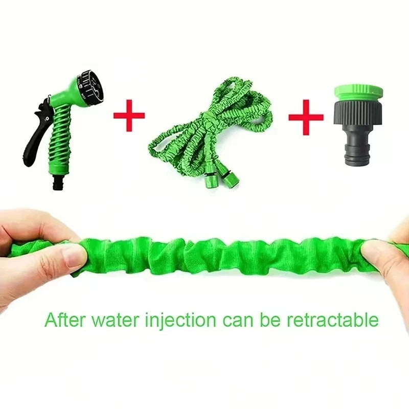 25ft Expandable Magic Hose, High-Pressure Car Wash, 7Water Spraying Functions, Water Gun, Home Garden Watering Hose