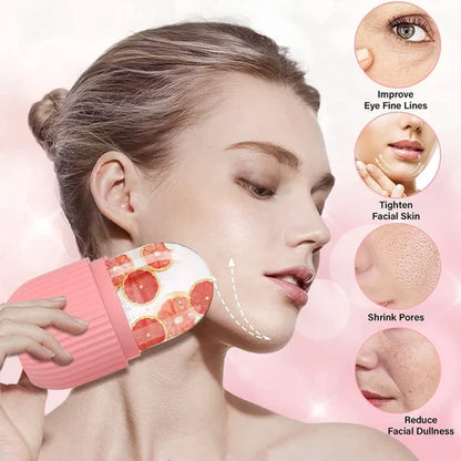 Silicone Ice Cube Trays Beauty Lifting Ice Ball Face Massager Contouring Eye Roller Facial Treatment Reduce Acne Skin Care Tool